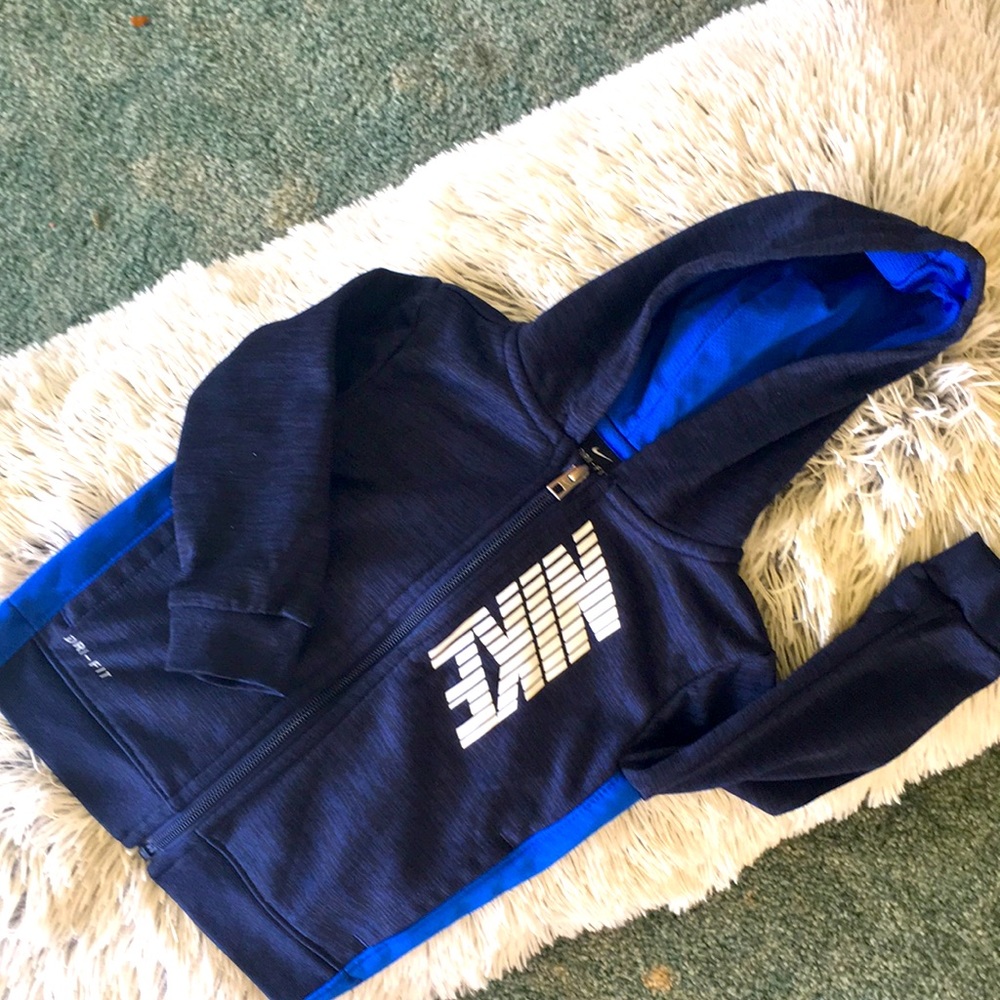 Nike Baby Boy's Heather Therma Zip-Up Hoodie and Pants